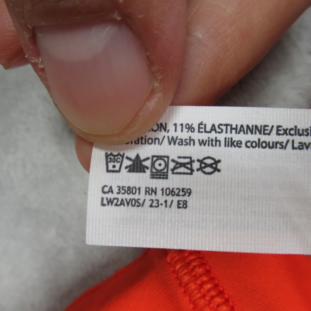 Lululemon Sports Bra‎ Womens 2 Orange Fitwall Denver Energy Longline Padded